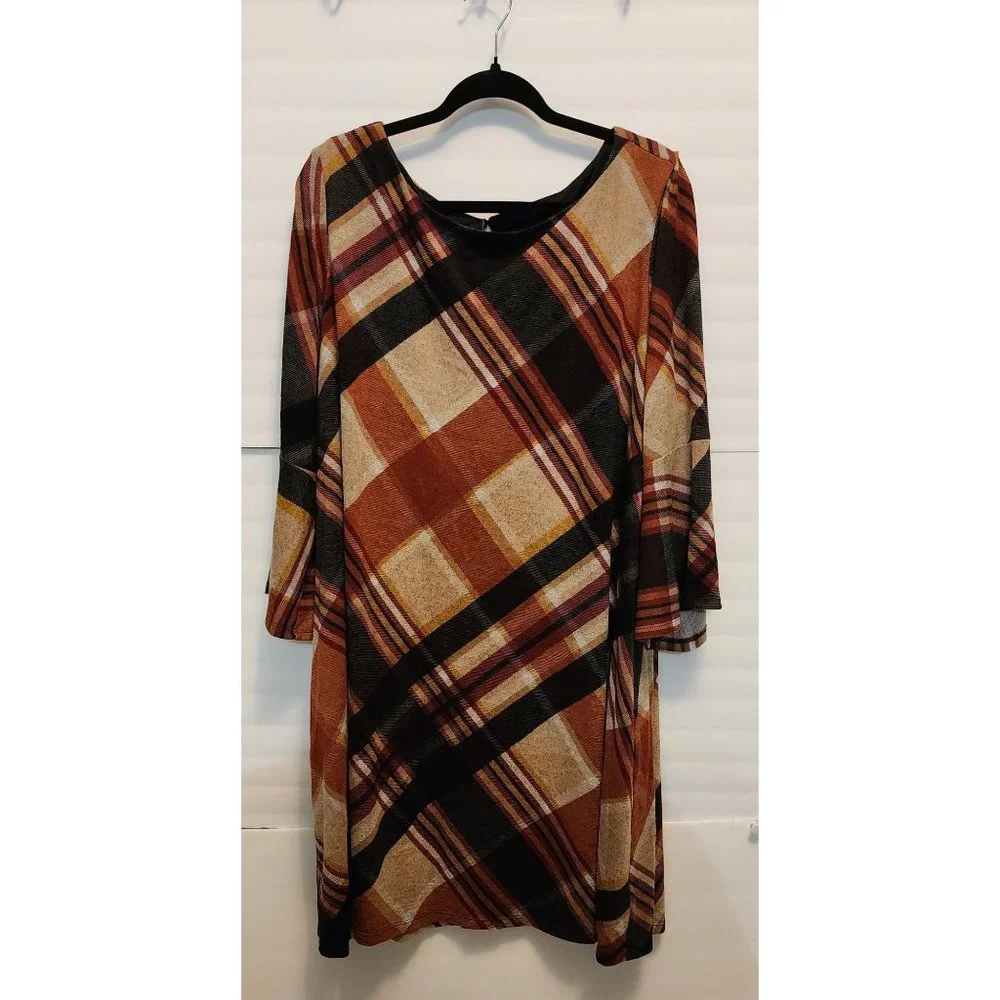 Jessica Howard JH Plaid Dress 3X - Picture 2 of 12
